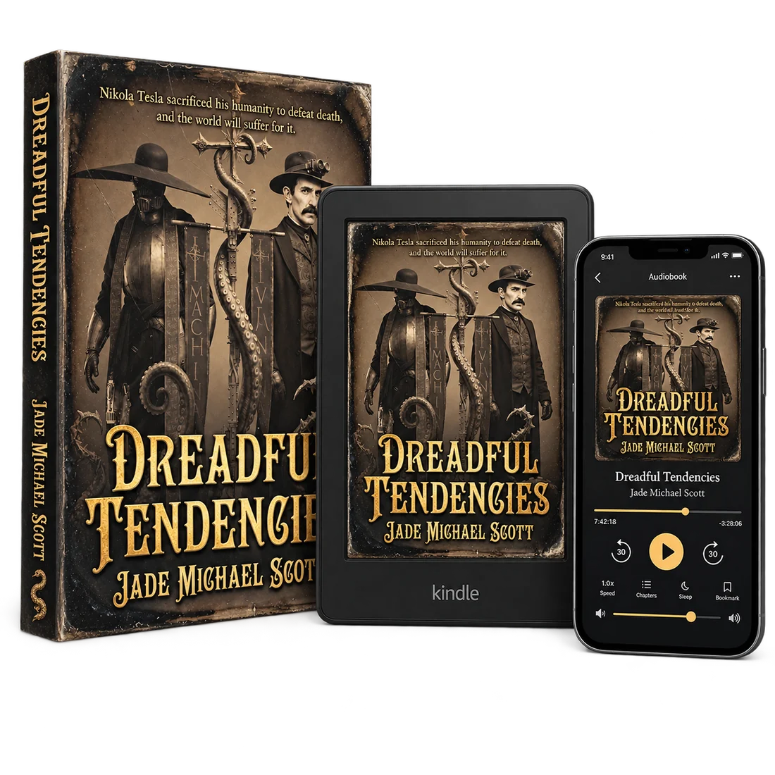 Dreadful Tendencies in hardcover, Kindle, and audiobook.